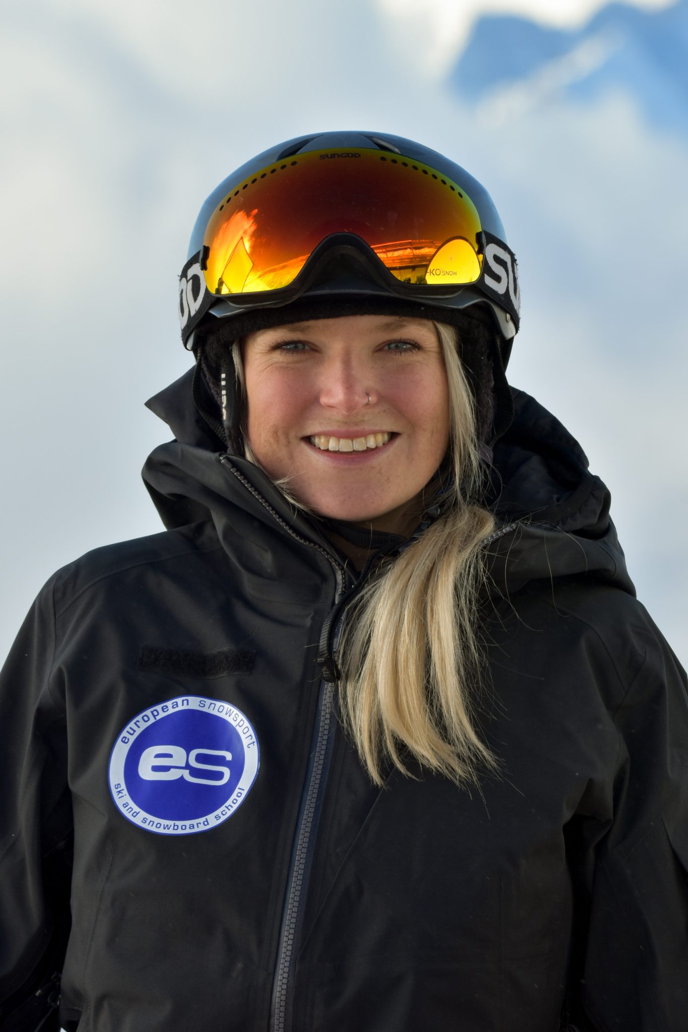 Ski instructor Kate St Clair Tisdall