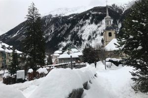 Snow in Chamonix