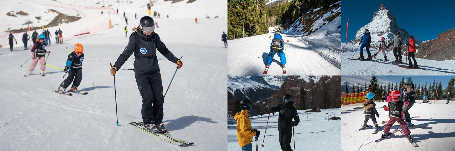 Ski and snowboard lessons for children and teenagers with European Snowsport