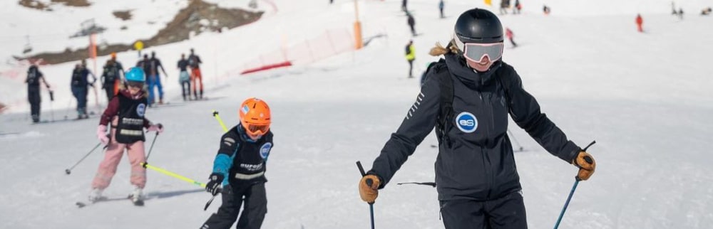 Ski lessons for children and teenagers with European Snowsport