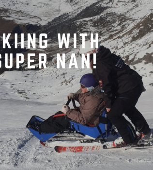 Skiing with Super Nan!
