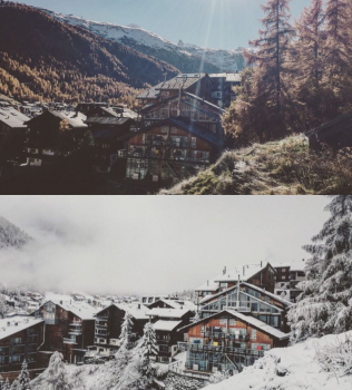 Winter has arrived in Zermatt!
