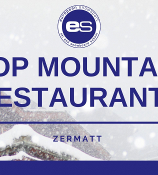 Top 6 mountain restaurants in Zermatt.